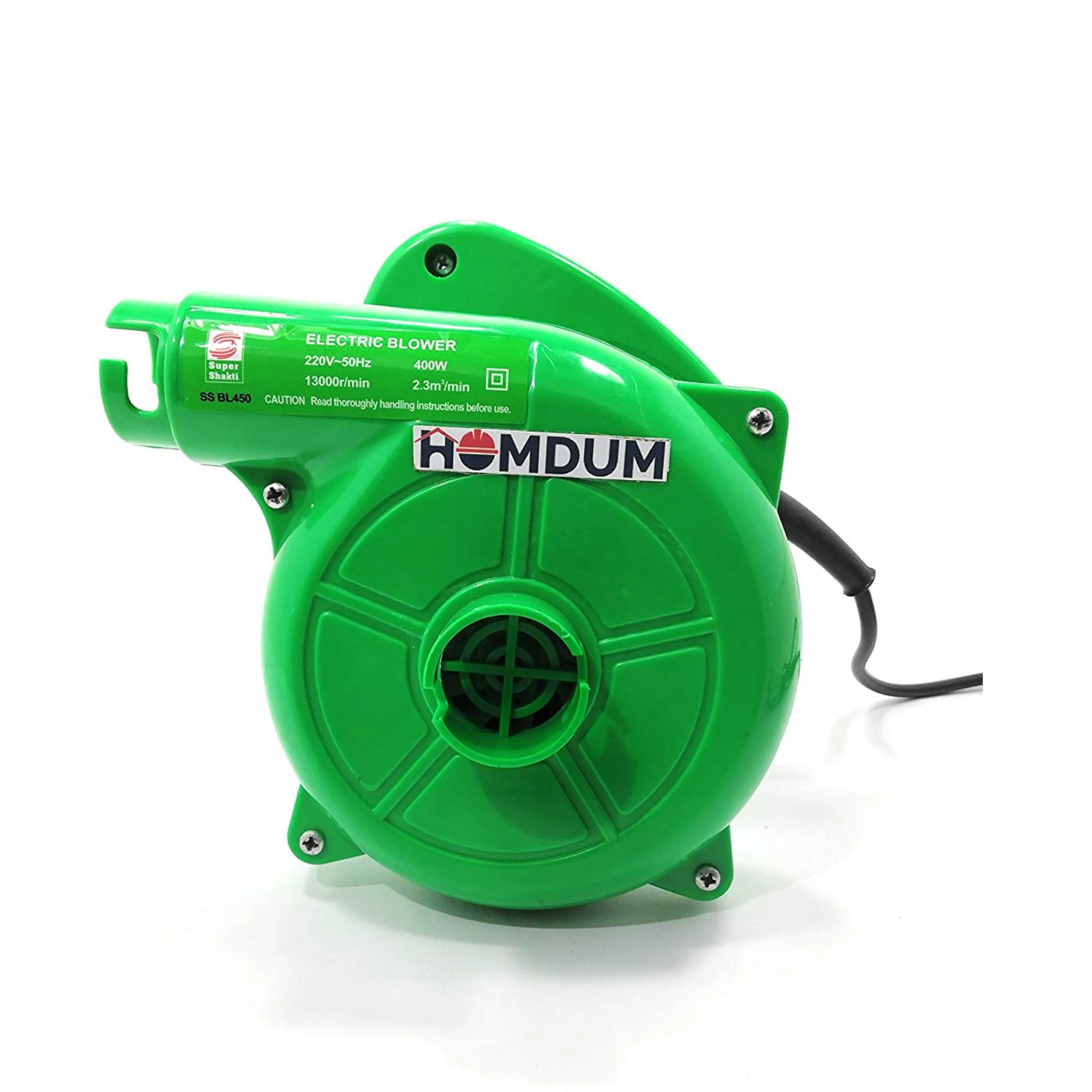 Homdum Electric Air Blower 550W 13000 RPM for Pc Cleaning & Other PurposeDust Blower Vacuum Cleaner,Green