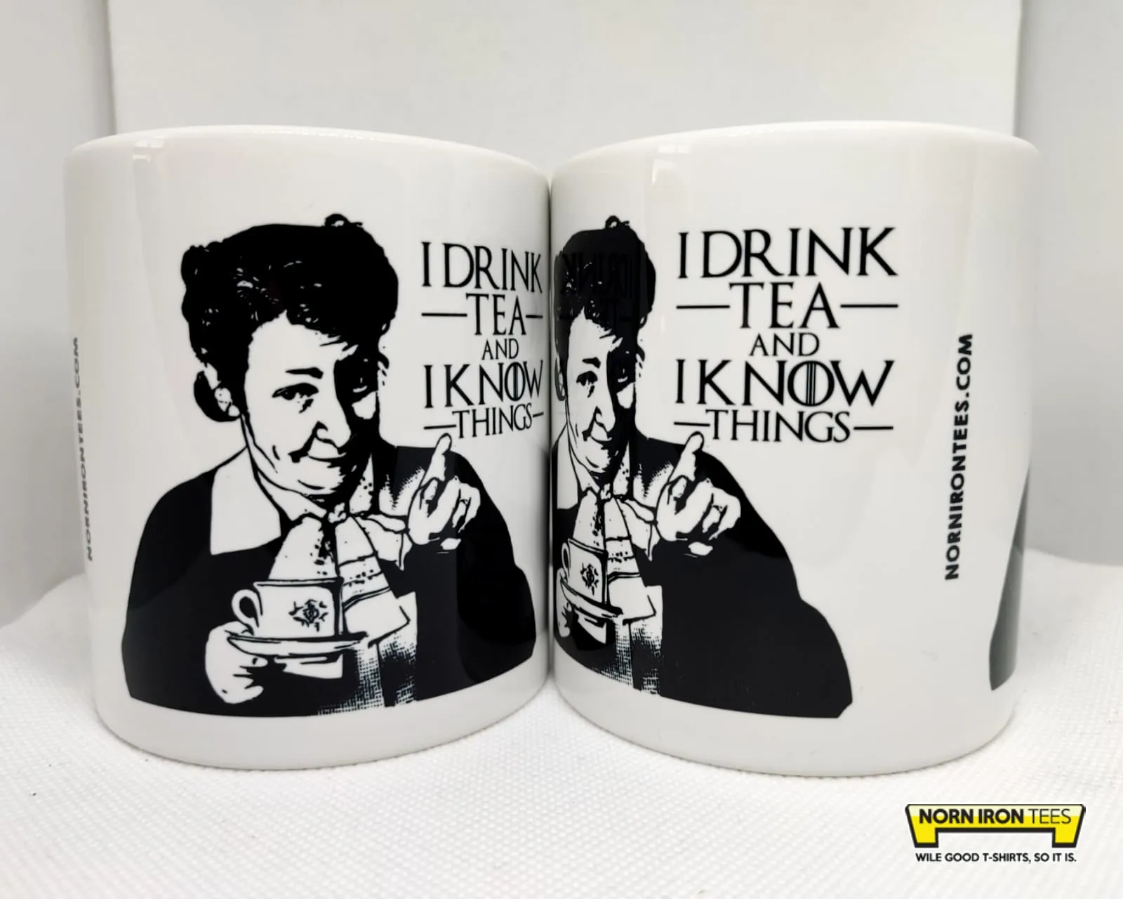 I Drink Tea And I Know Things mug