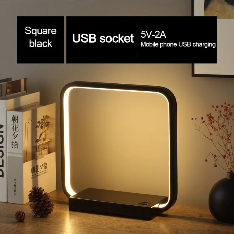 IIS 15W LED Desk Lamp with phone Wireless Charger DC5V USB Charging Port Dimmable Eye-Caring