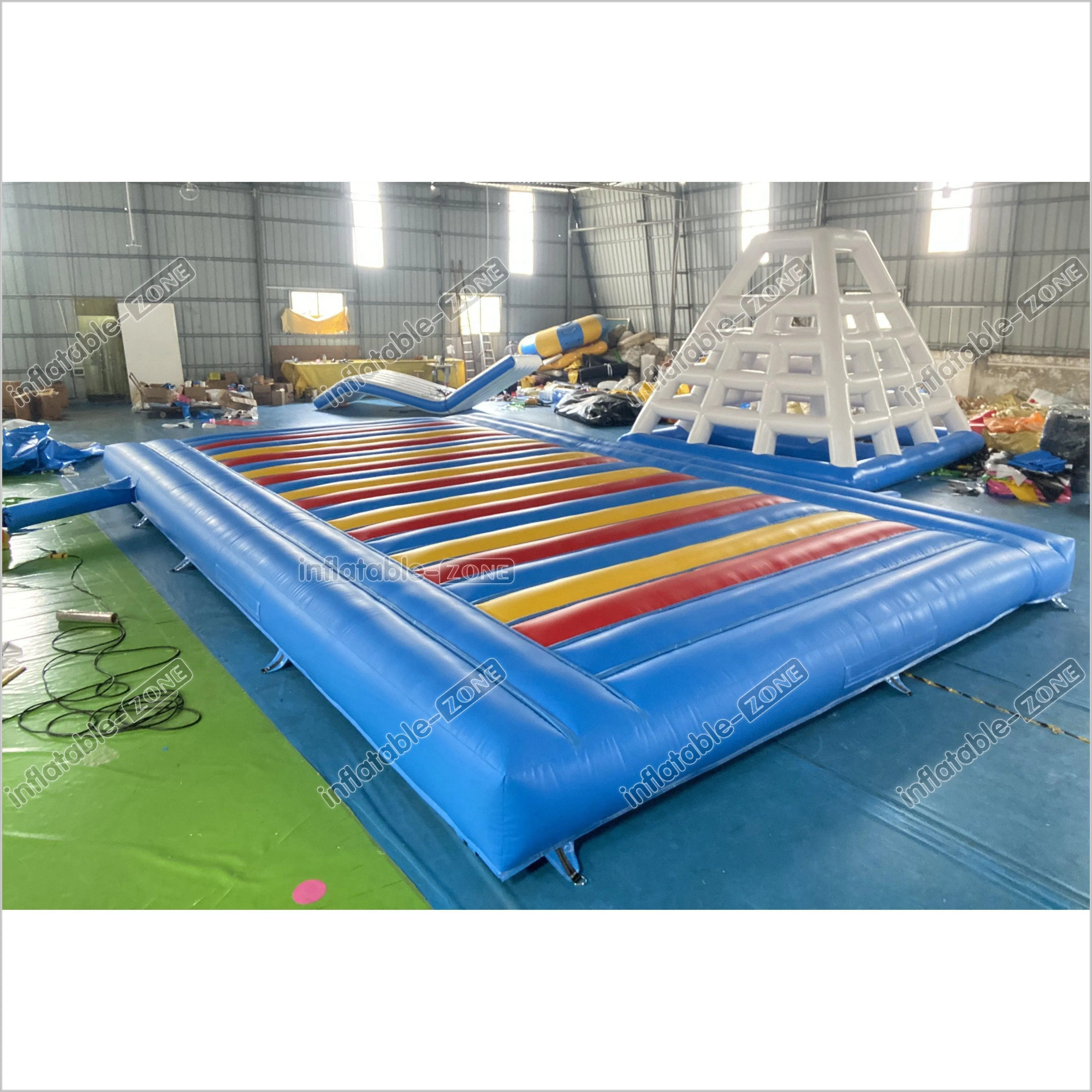 Indoor Or Outdoor Rectangular Inflatable Jump Bounce Pad Large Inflatable Mattress For Kids And Adults