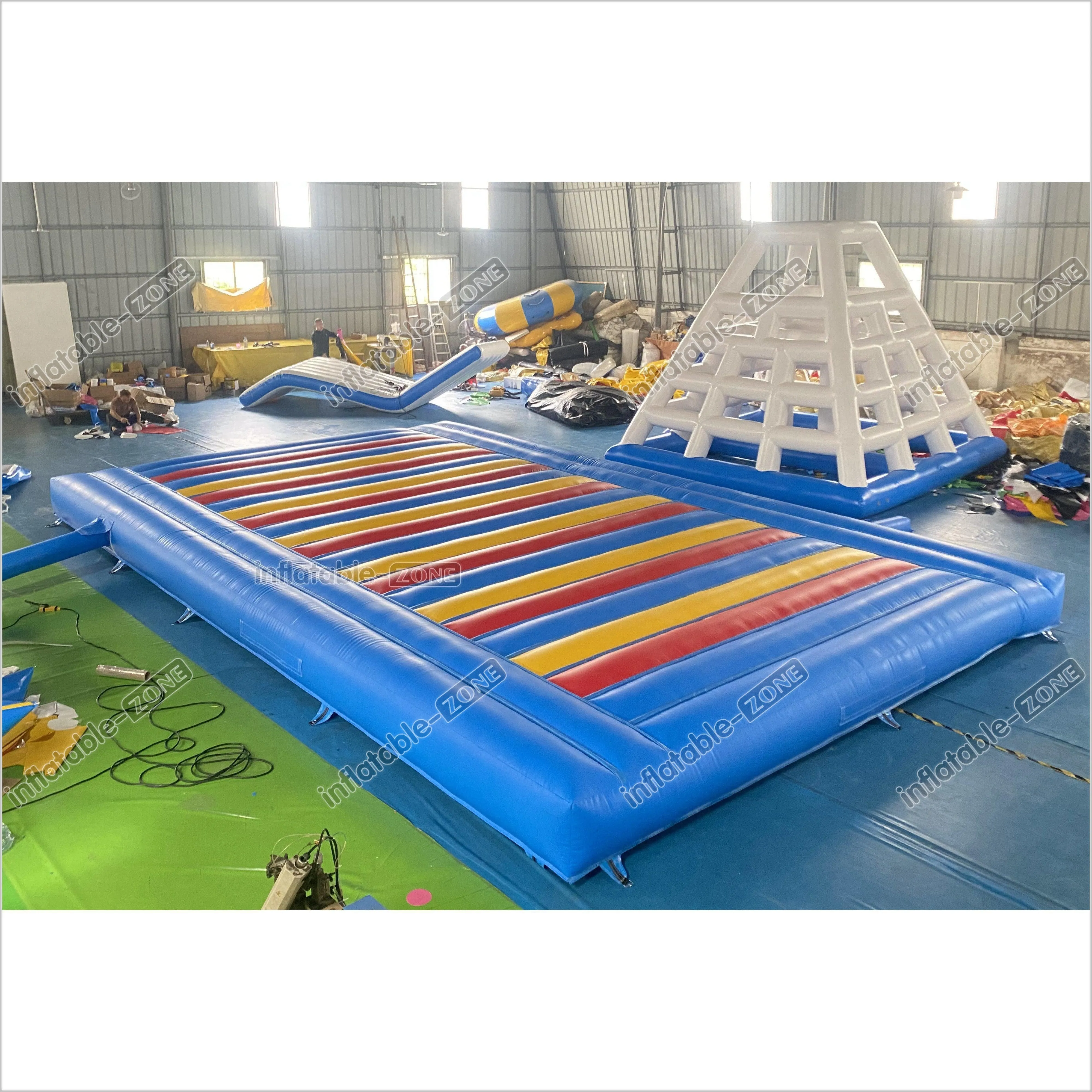 Indoor Or Outdoor Rectangular Inflatable Jump Bounce Pad Large Inflatable Mattress For Kids And Adults