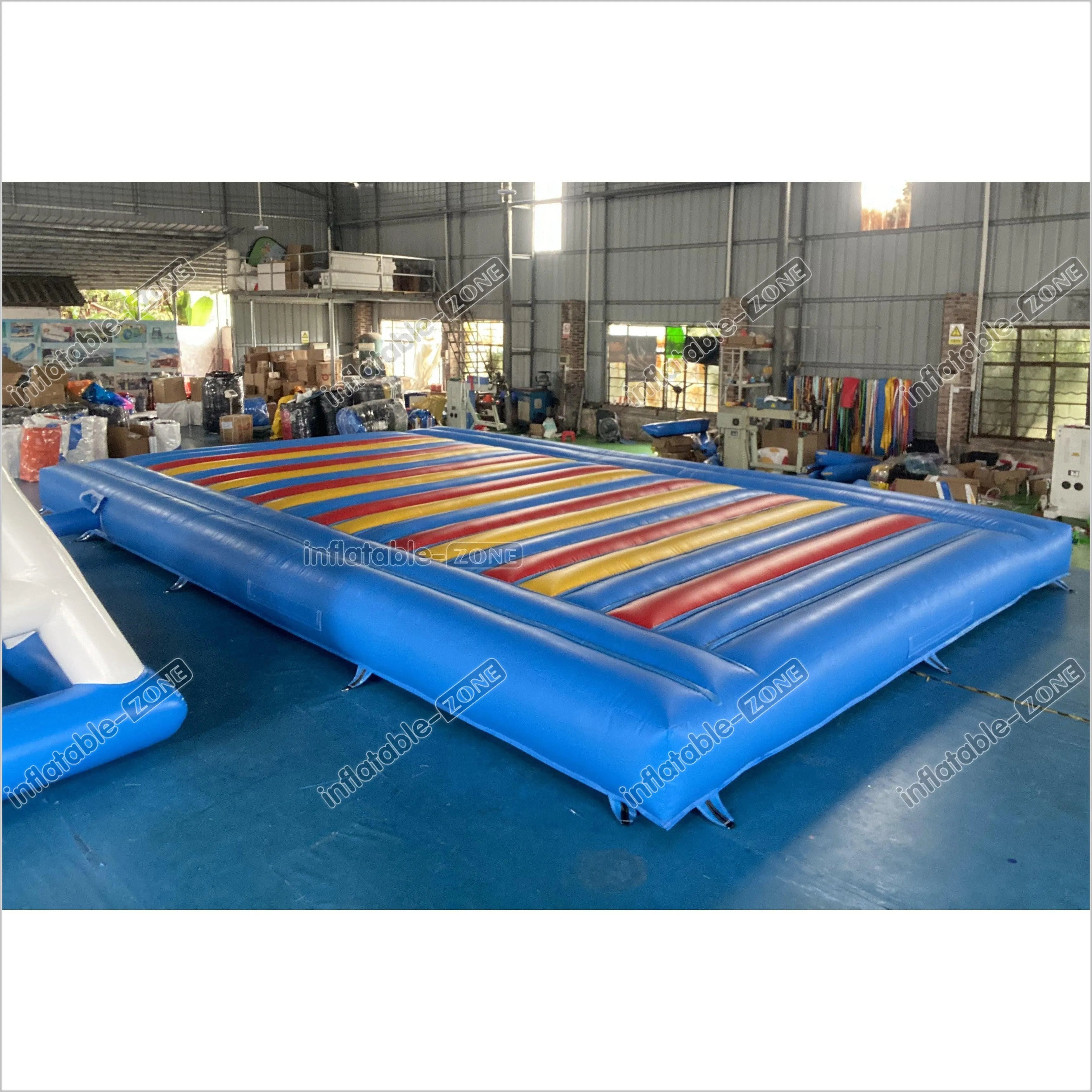 Indoor Or Outdoor Rectangular Inflatable Jump Bounce Pad Large Inflatable Mattress For Kids And Adults