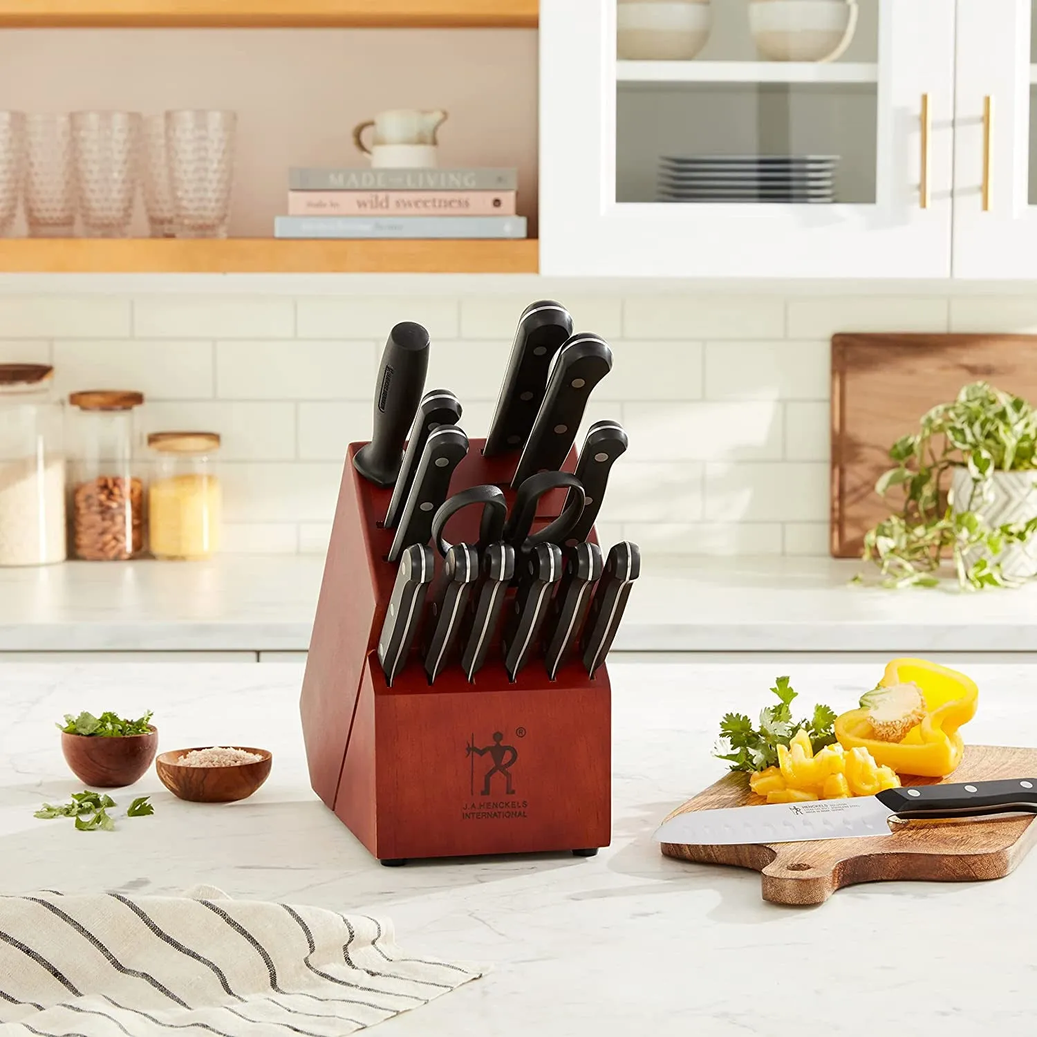 J.A Henckels International Solution 15-pc Knife Block Set