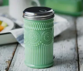 Jadeite Glass Sugar Shaker