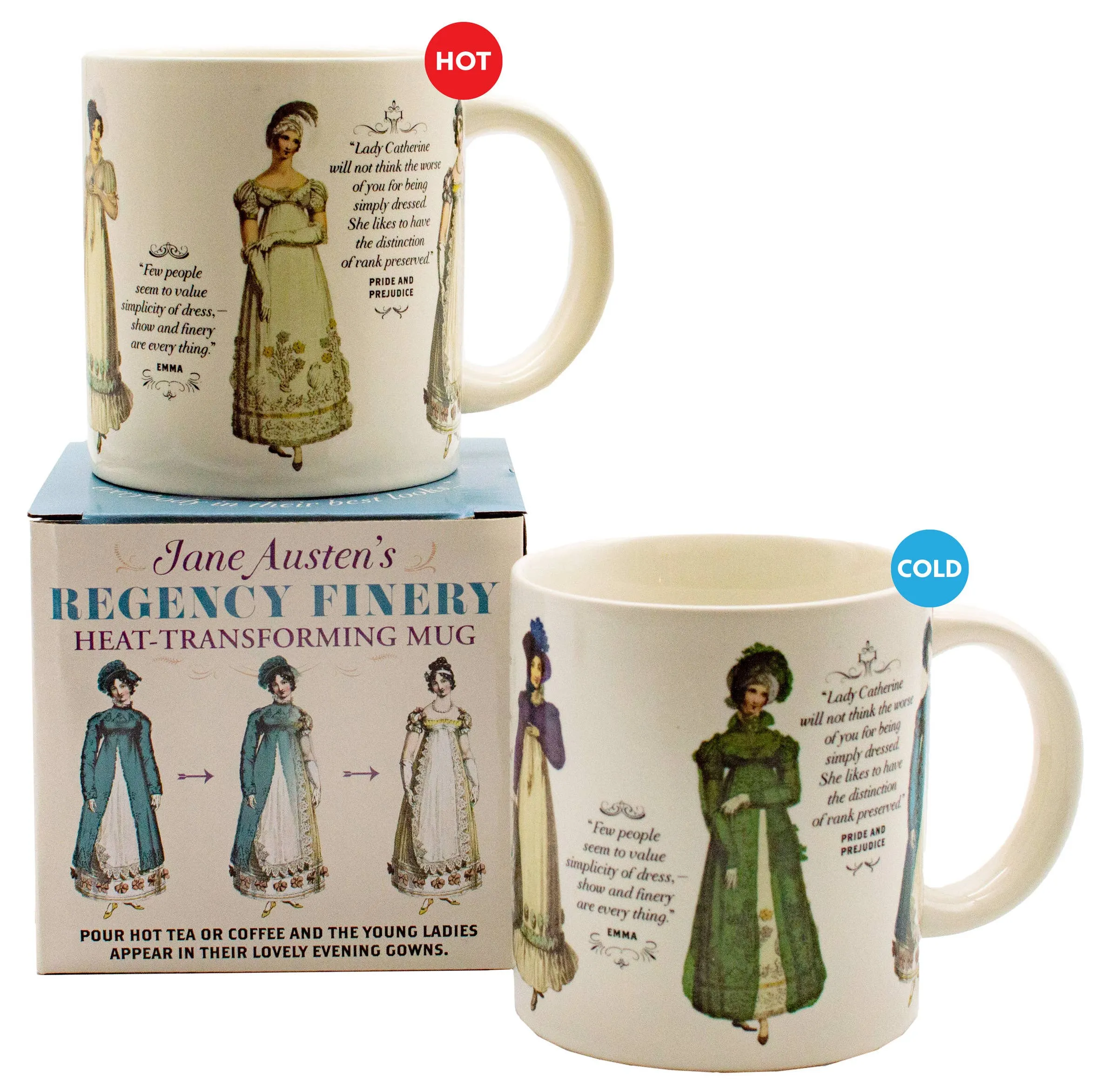 Jane Austen Regency Clothing Heat-Changing Mug