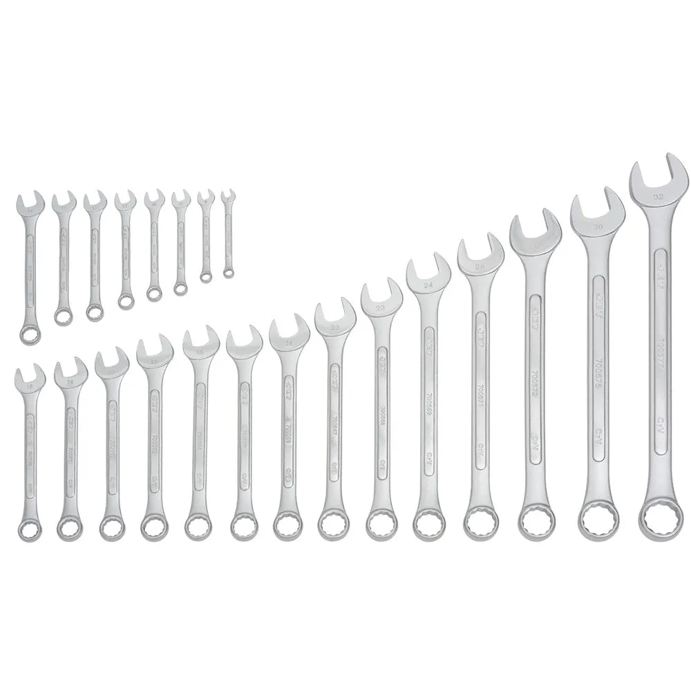 Jet 700177 22 PC Metric Raised Panel Combination Wrench Set. Each