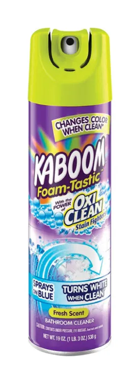 Kaboom OxiClean Fresh Clean Scent Bathroom Cleaner 19 oz Foam