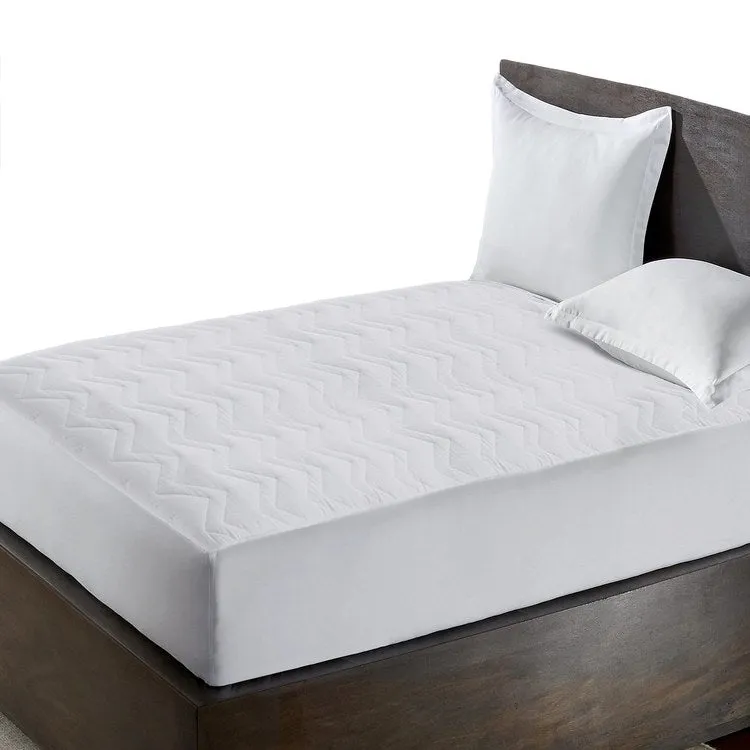 Kathy Ireland Microfiber Classic Polyester-Filled Cal King Mattress Pad