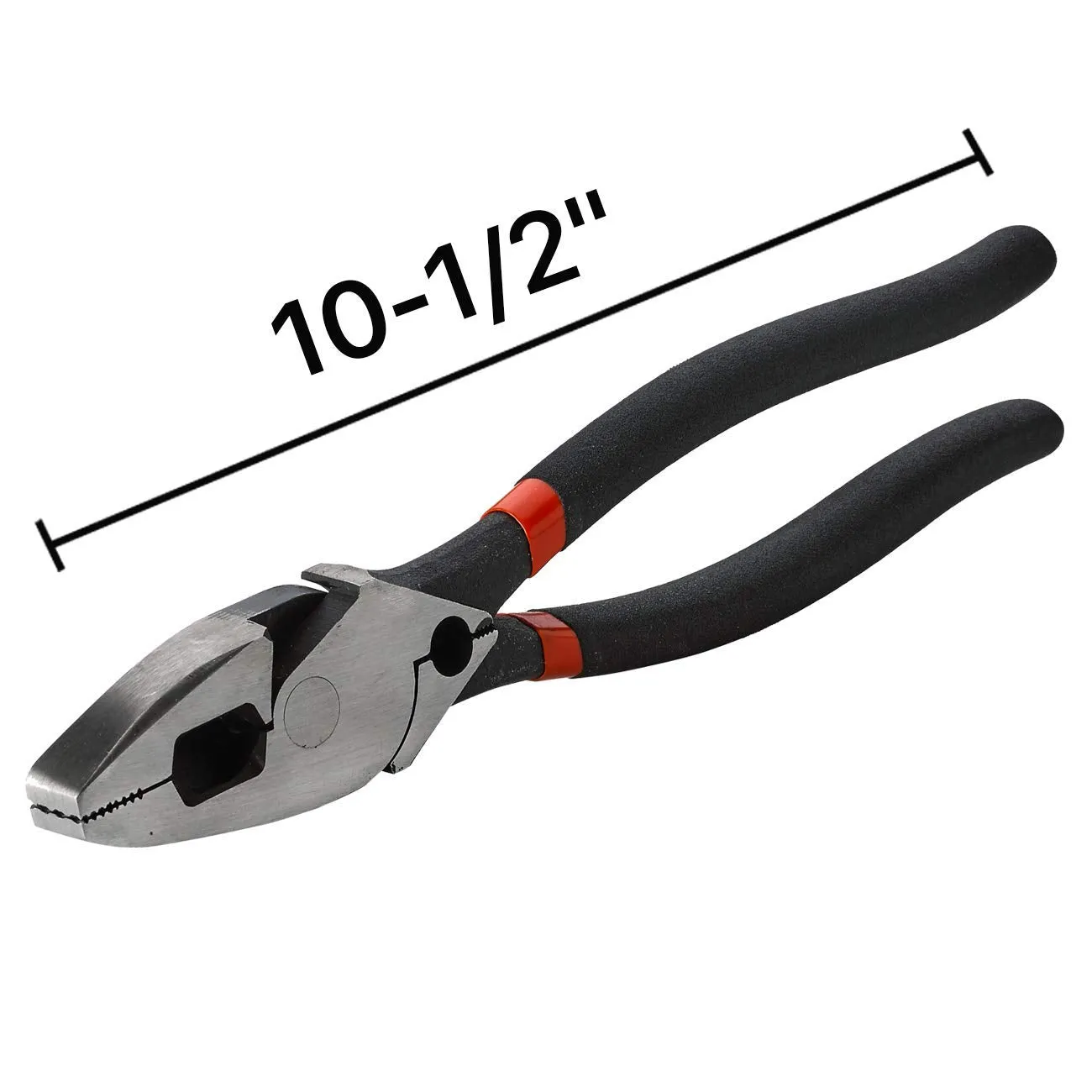 Katzco Linesman Pliers - 1 Pack - 10.5 Inches - for Electricians, Construction Workers