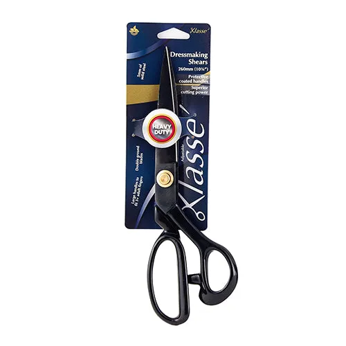 Klasse Pro Dressmaking Shears 10.25" (260mm) Black Steel