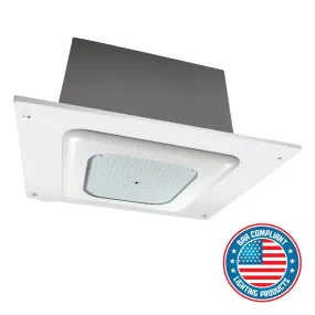 LED Gas Station Canopy Light, 22700 Lumens, 152 Watts, 5000K, 120-277V, Recessed Superkit