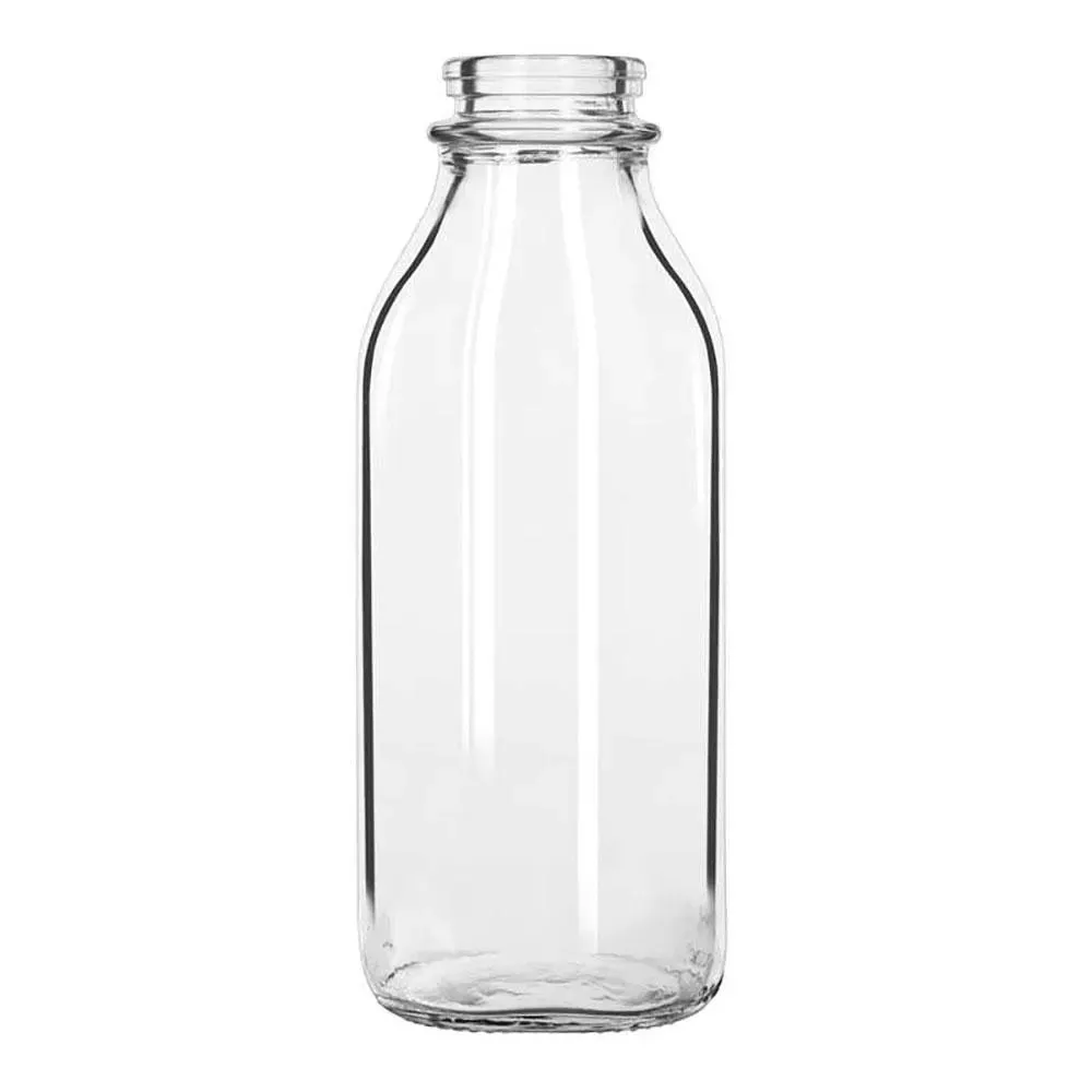 Libbey 92129 33.5 oz. Glass Milk Bottle - Case of 24 Pcs