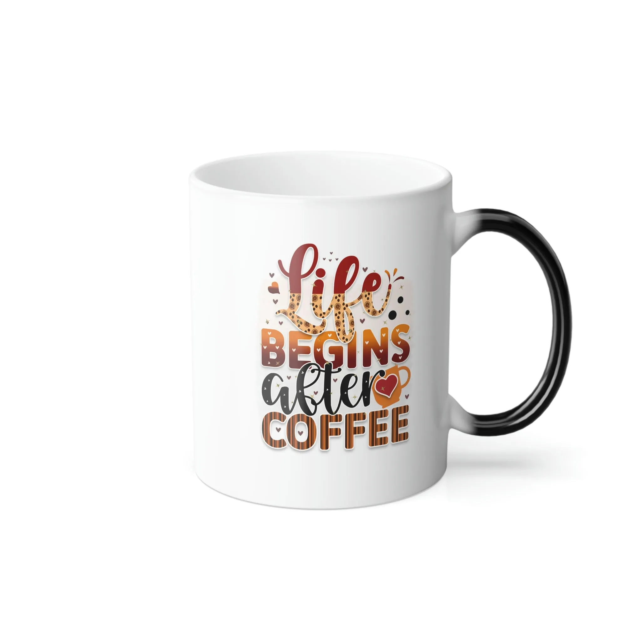 Life begins after coffee 11oz Color Morphing Mug