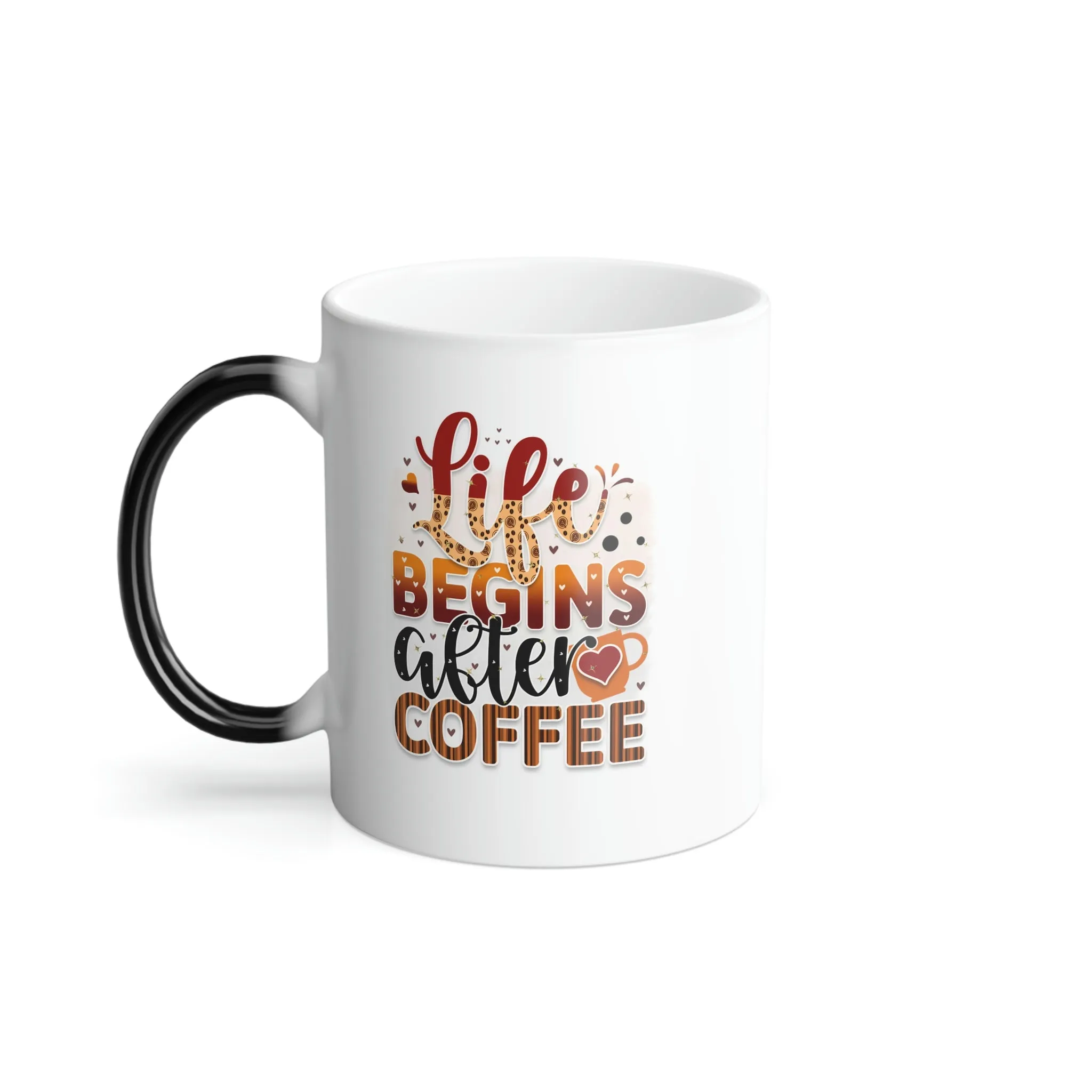 Life begins after coffee 11oz Color Morphing Mug