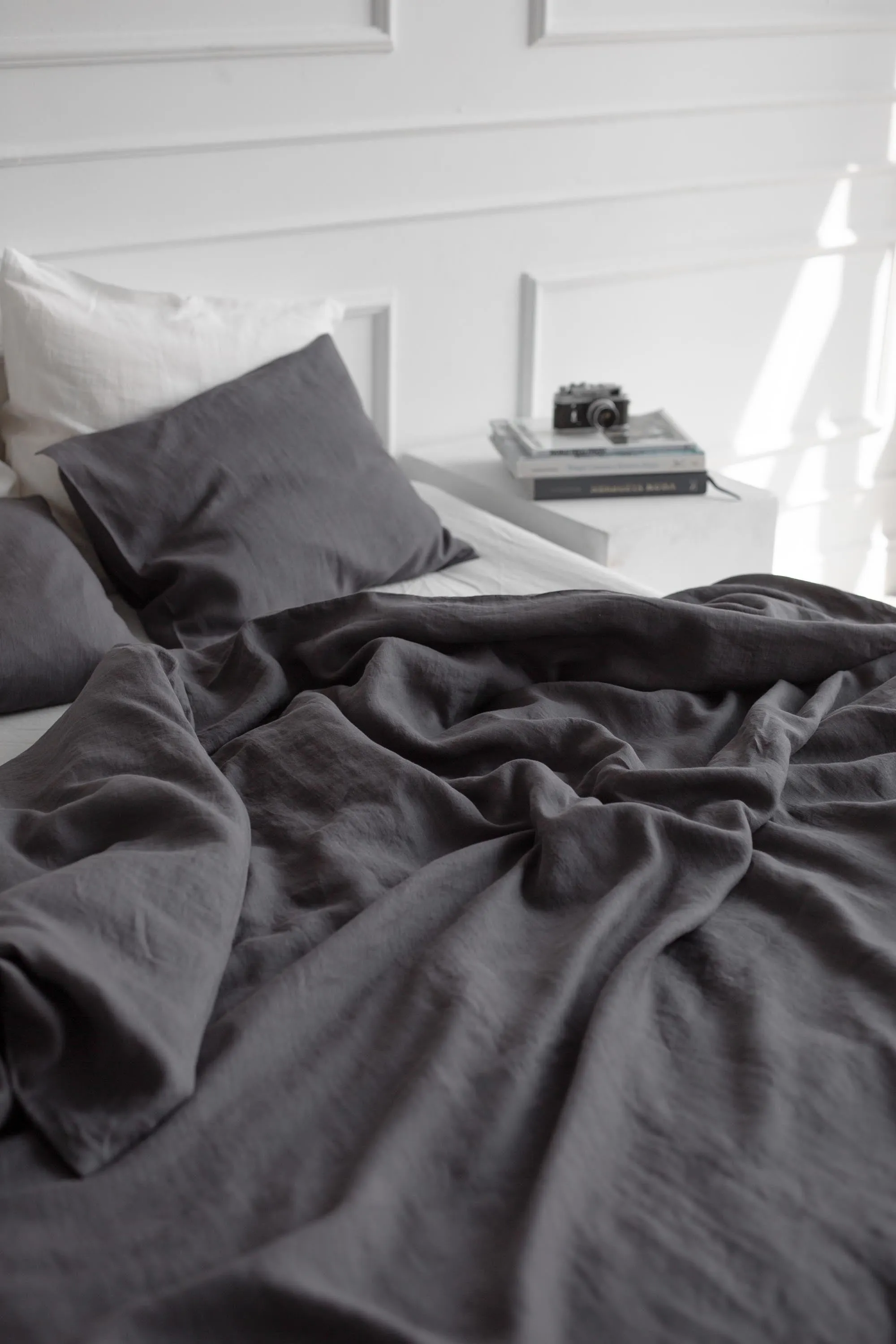 Linen Duvet Cover Charcoal