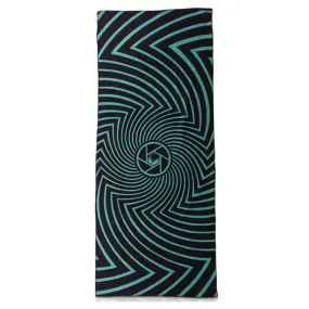 Liquid Force Spiral Black/Teal Beach Towel