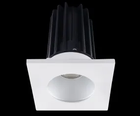 Lotus LED-2-S15W-5CCT-2RRAK-2STWH 2 Inch Square Recessed LED 15 Watt Designer Series - 5CCT Selectable - 1000 Lumen - Alzak Reflector - White Trim