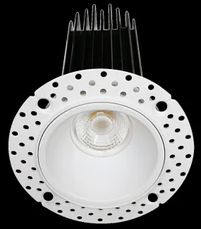 Lotus LED Lights LED-2-S15W-L5CCTWH-T-24D 2 Inch Trimless Round Recessed LED 15W High Output Designer Series - 5CCT Selectable - 950 Lumen - 24 Degree Beam Spread - White Finish - Wet