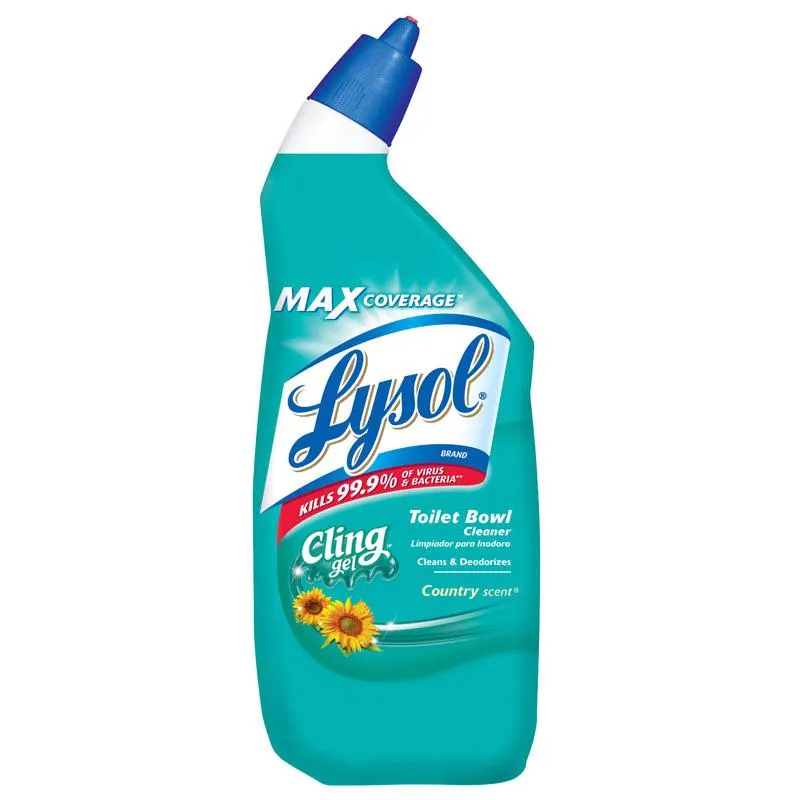 Lysol Cling Gel Country Scent Toilet Bowl Cleaner 24 oz Gel