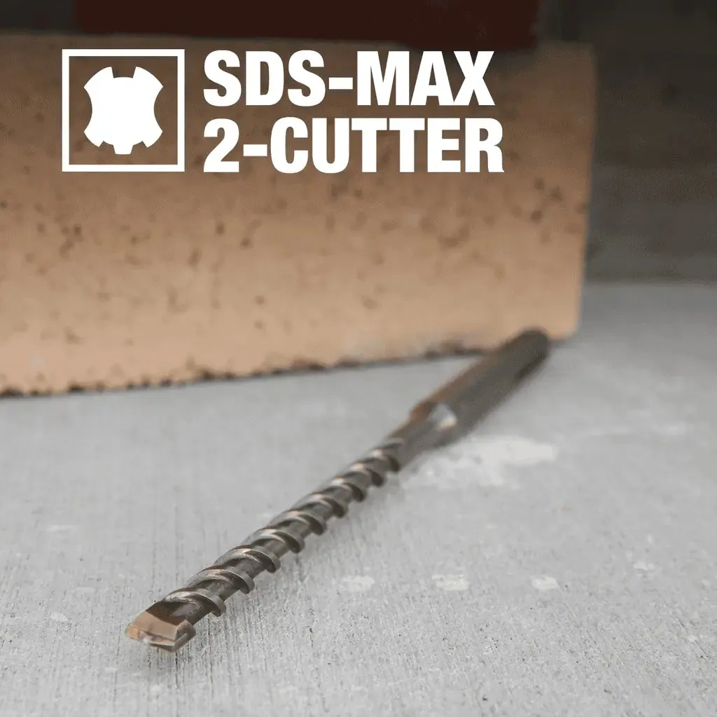 Makita 1/2" x 21" SDS-MAX Carbide Drill Bit, 2-Cutter