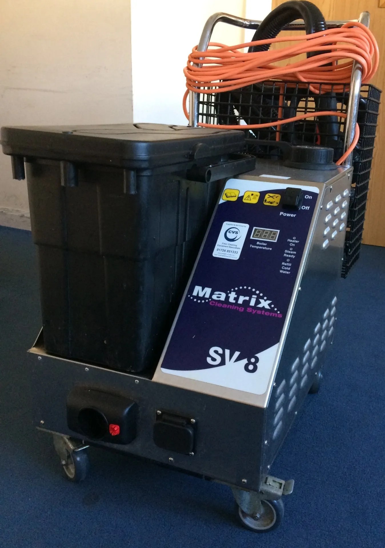 Matrix SV8 Commercial 8 Bar Steamer W Vacuum For Cleaning And Disinfection NLA