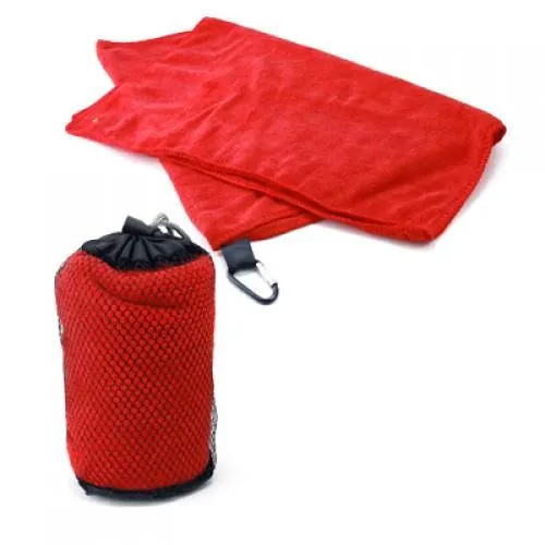 Microfibre Towel with carabiner hook