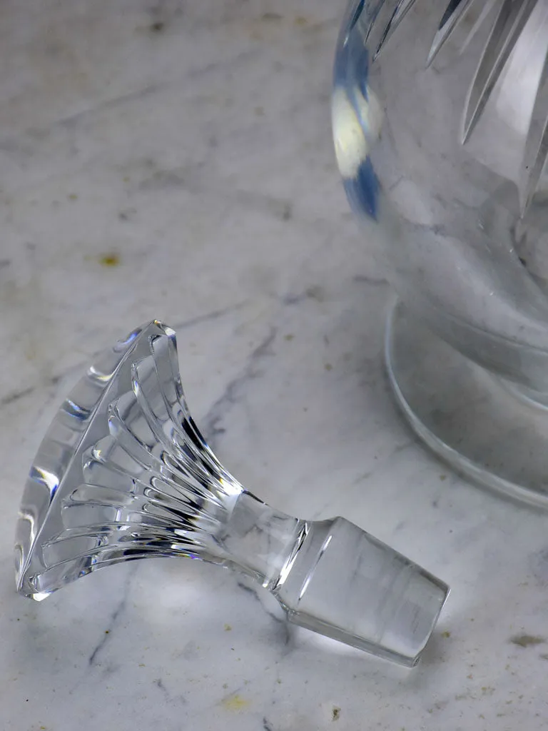 Mid-Century Baccarat crystal wine decanter / carafe - Massena