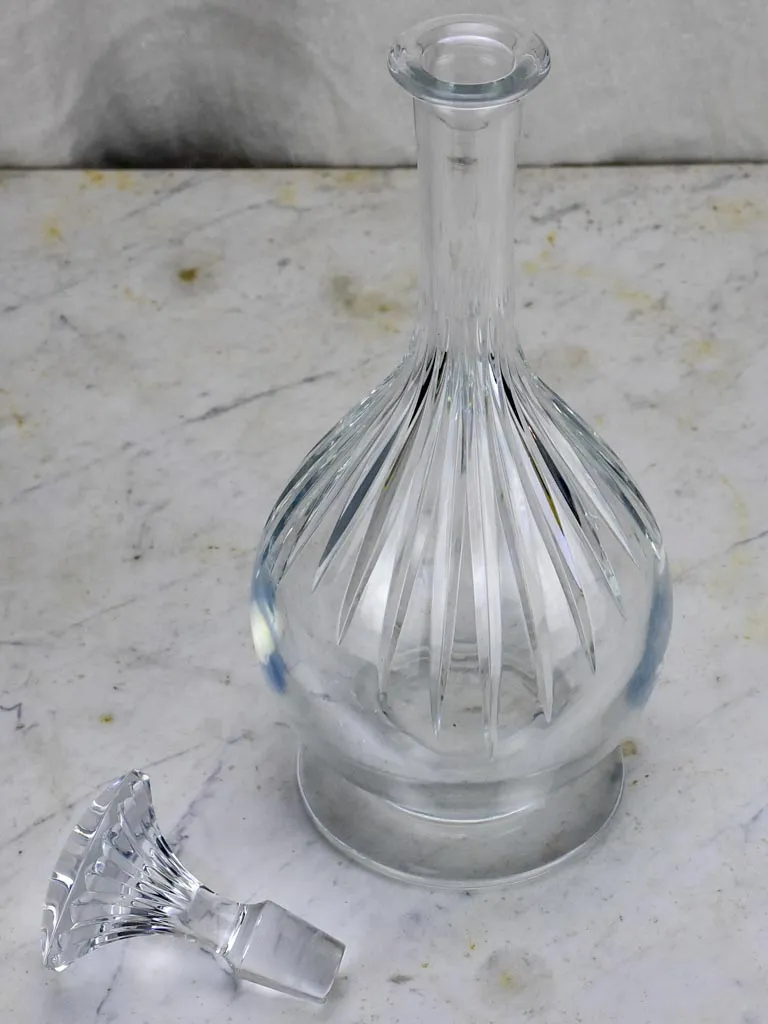 Mid-Century Baccarat crystal wine decanter / carafe - Massena