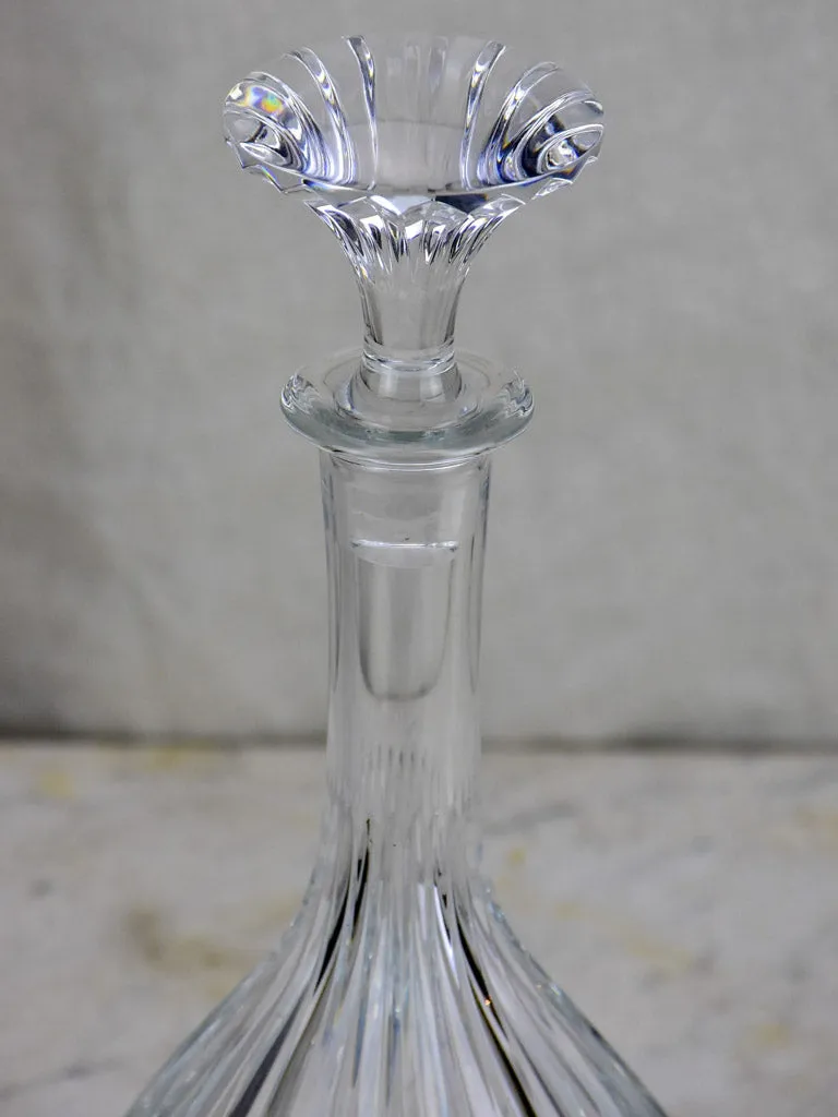 Mid-Century Baccarat crystal wine decanter / carafe - Massena