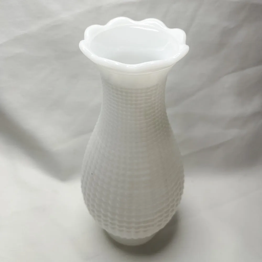 Milk Glass Hurricane Lamp Shade - Vintage