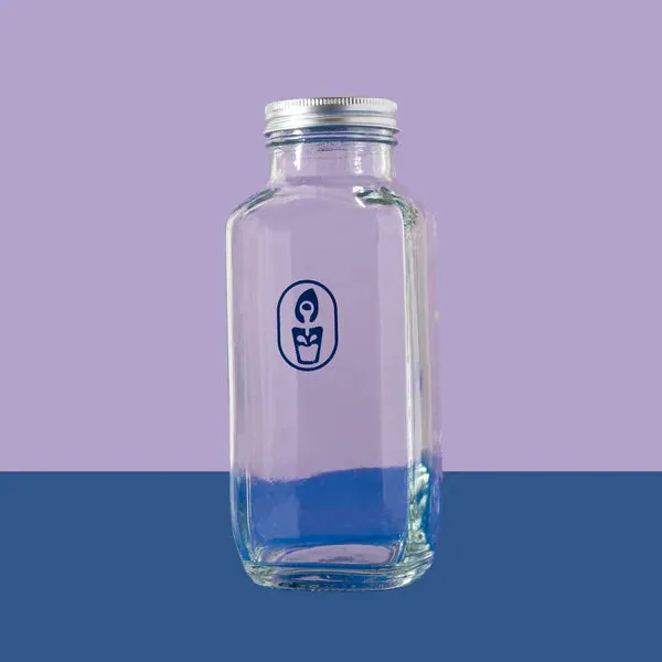 Milky Plant Glass Bottle 500ml