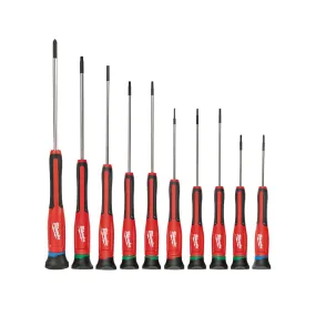 Milwaukee 48-22-2612 Precision Chrome Plated Screwdriver Kit - 10 PC