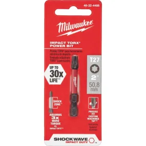 Milwaukee Shockwave T28 TORX 2 In. Power Impact Screwdriver Bit