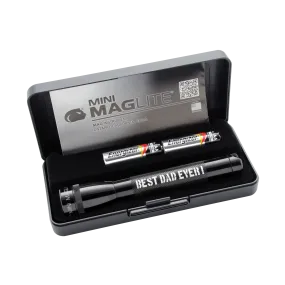 Mini Maglite Xenon 2AA - Best Dad Ever - Black