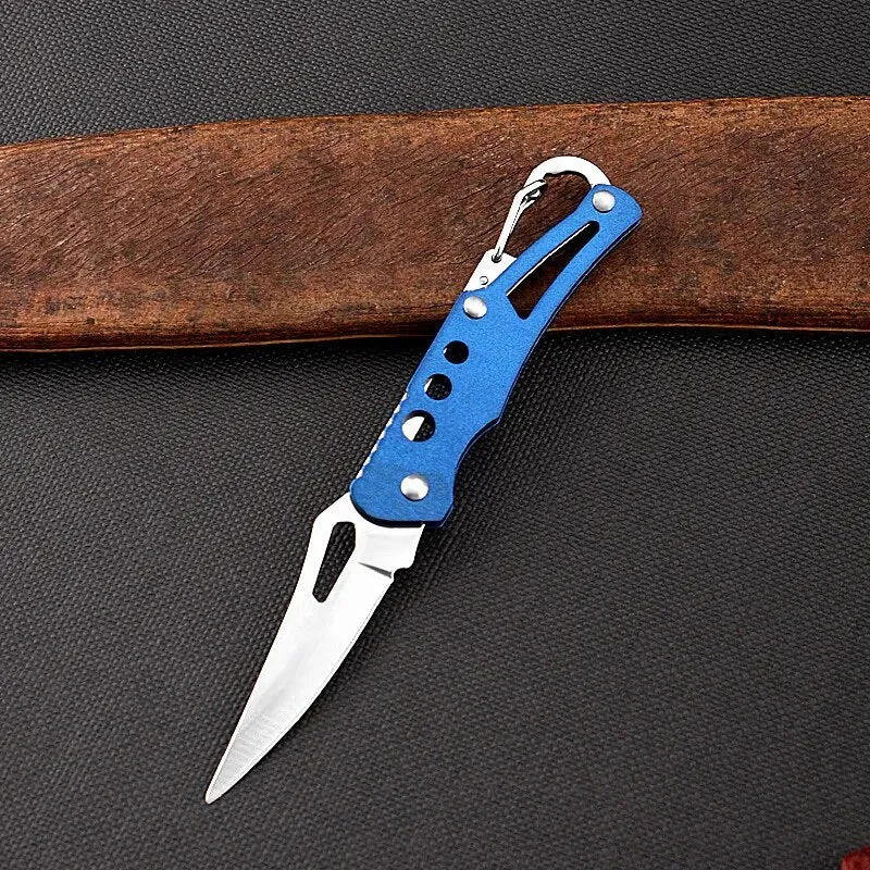 Mini Pocket Knife Keychain Portable Folding Self Defense Tactical Knife*