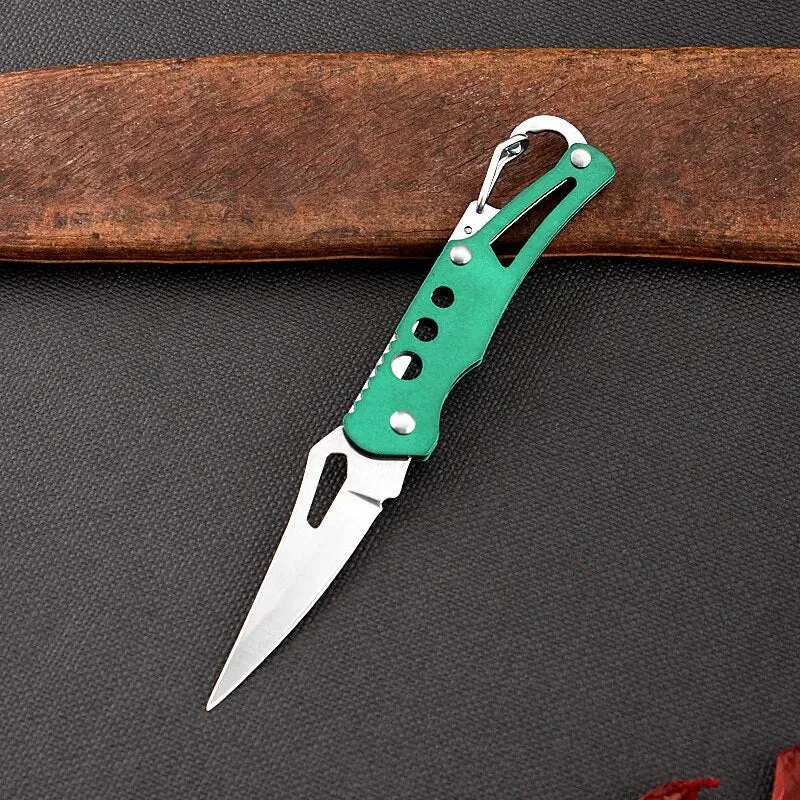 Mini Pocket Knife Keychain Portable Folding Self Defense Tactical Knife*