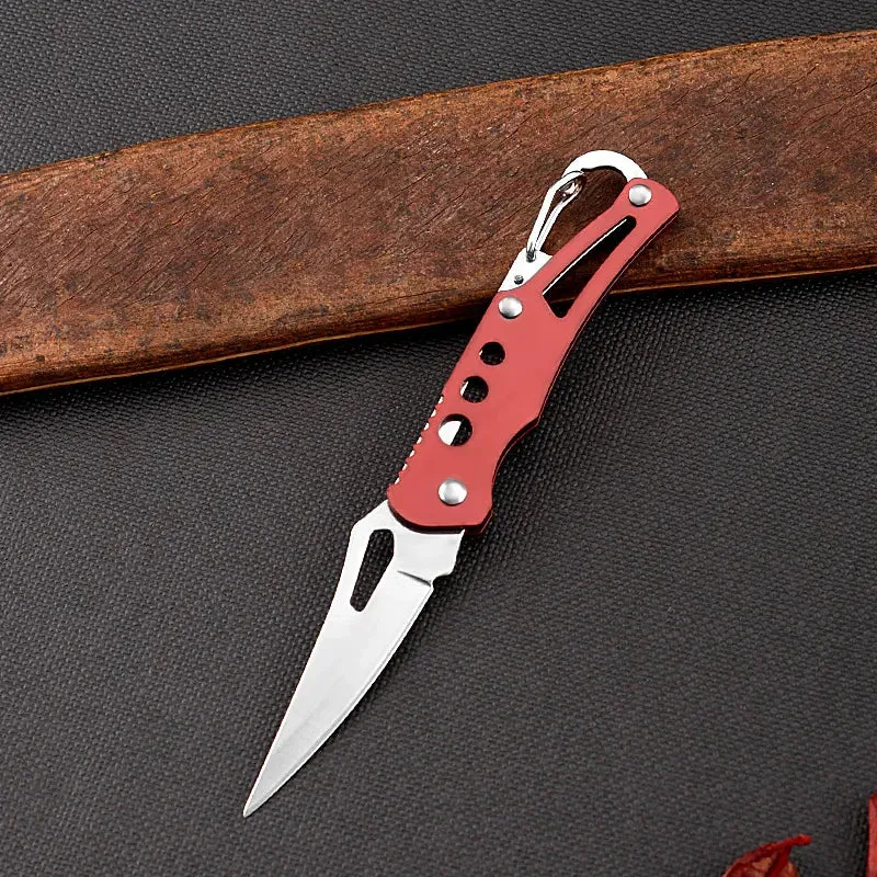 Mini Pocket Knife Keychain Portable Folding Self Defense Tactical Knife*