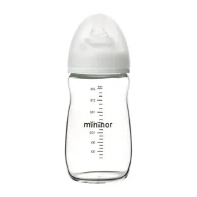 Mininor Baby Bottle – Glass 240 ml 0mth 