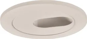 Monument Recessed Lighting 4 Inch  White Aperture Down Light With 2-1/2 Inch  X 1-1/4 Inch  Slot And Low Voltage White Trim Ring