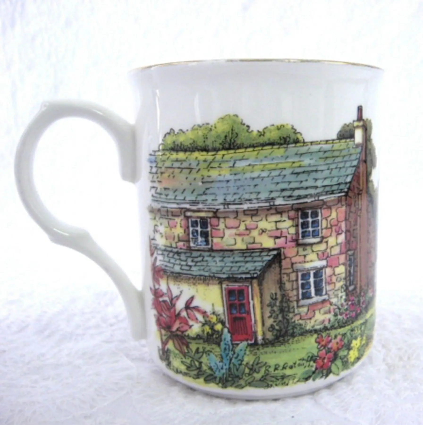 Mug English Village English Bone China Crown Trent Tea Mug Coffee