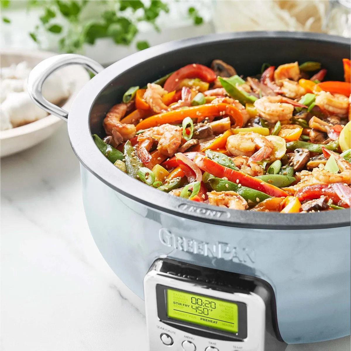 Multifunction Deep Electric Skillet | Blue Haze