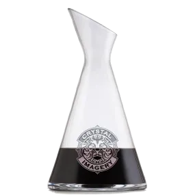 My Own Logo Engraved Slant Wine Carafe Decanter Wholesale