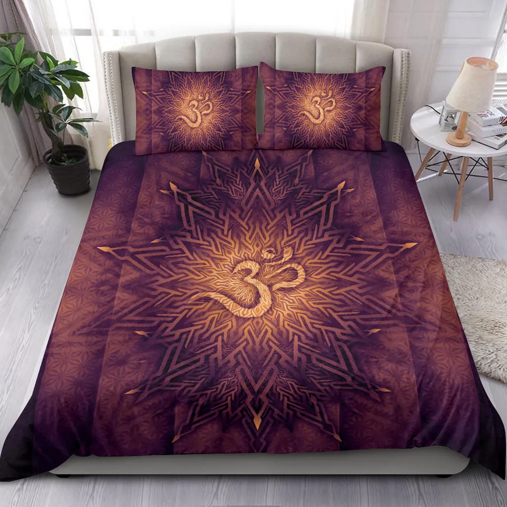 Mystical Aum Chakra Mandala - Amethyst | Bedding Set | Mandalazed