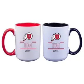 NCAA Utah Utes 16oz Home and Away Mug Set