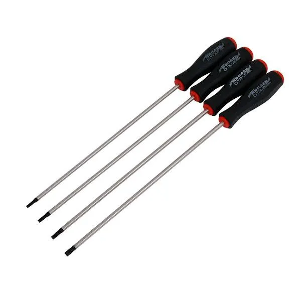 Neilsen CT2899 4PC 250MM Extra Long Star TORX Screwdriver T15 T20 T25 T30 X 250 4 Piece Set