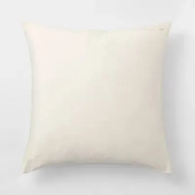 New - Euro Lyocell Cotton Blend Comforter Sham Cream - Casaluna