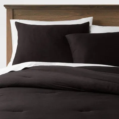 New - Threshold Sateen Comforter Set Quilted Year-Round Comfort