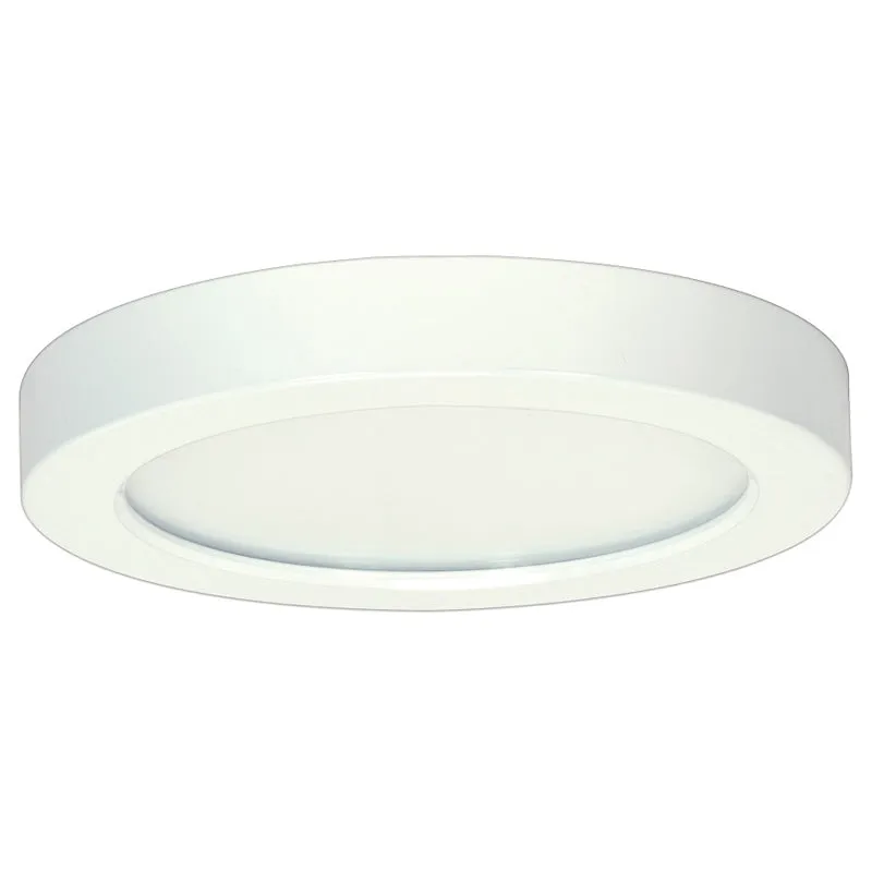 Nicor 8in 3000K Round Edge Lit Recessed LED Downlight