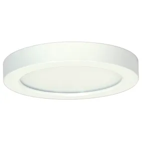 Nicor 8in 3000K Round Edge Lit Recessed LED Downlight