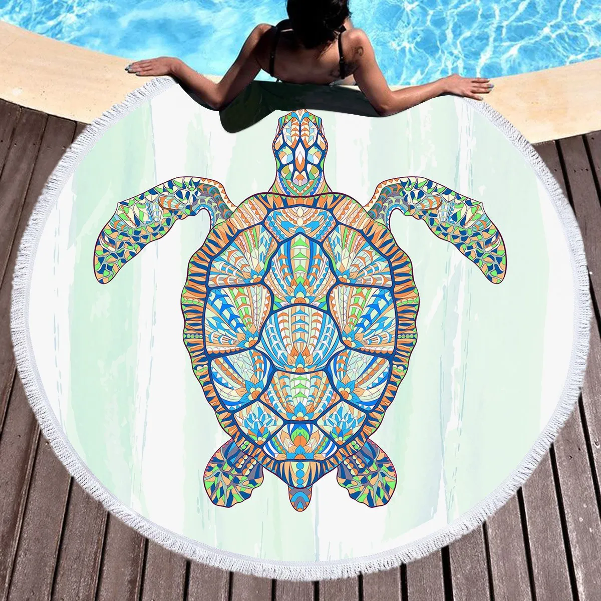 Ocean Turtle Towel   Backpack